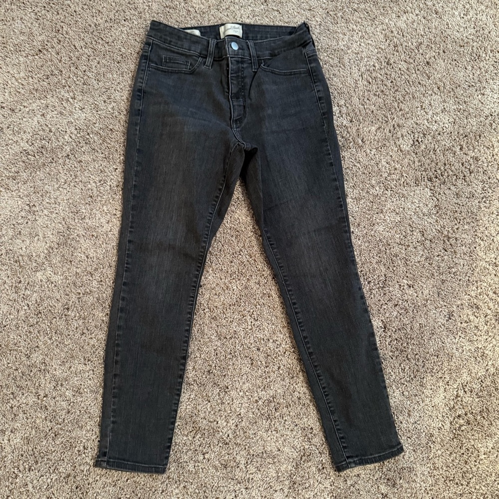 Universal Thread Charcoal Gray Skinny Jeans High-Rise